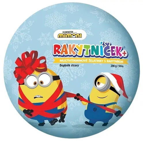 12734-rakytnicek+ zelatinky mimoni 50ks vanocni koule 2024